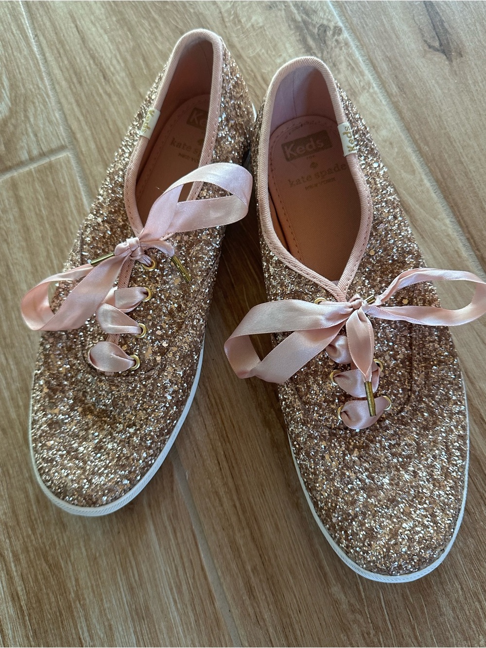 Keds x Kate Spade New York Pink Glitter Sneakers